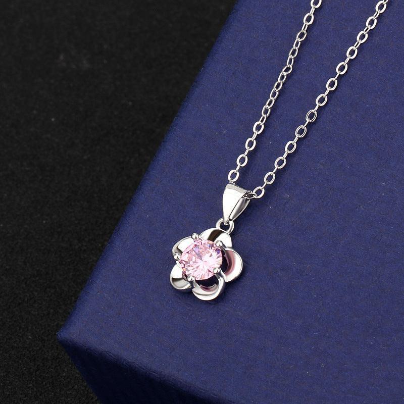 HANJIFlower Pendant NecklaceAccessoryFlower Pendant Necklace