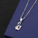 Swan pendant with pink diamond cross-chain