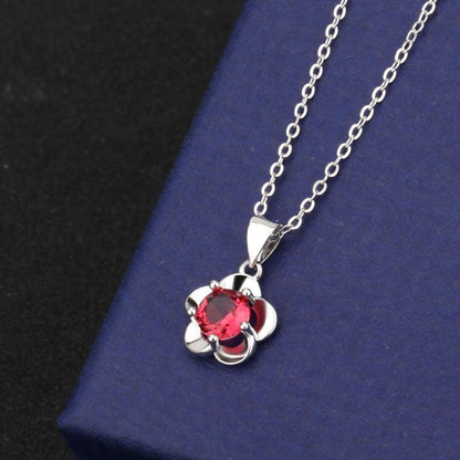 HANJIFlower Pendant NecklaceAccessoryFlower Pendant Necklace