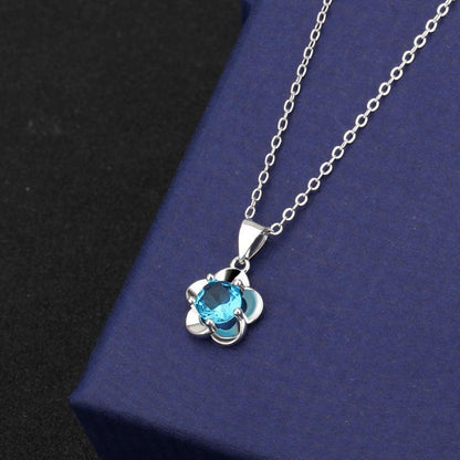 HANJIFlower Pendant NecklaceAccessoryFlower Pendant Necklace
