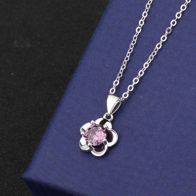 HANJIFlower Pendant NecklaceAccessoryFlower Pendant Necklace