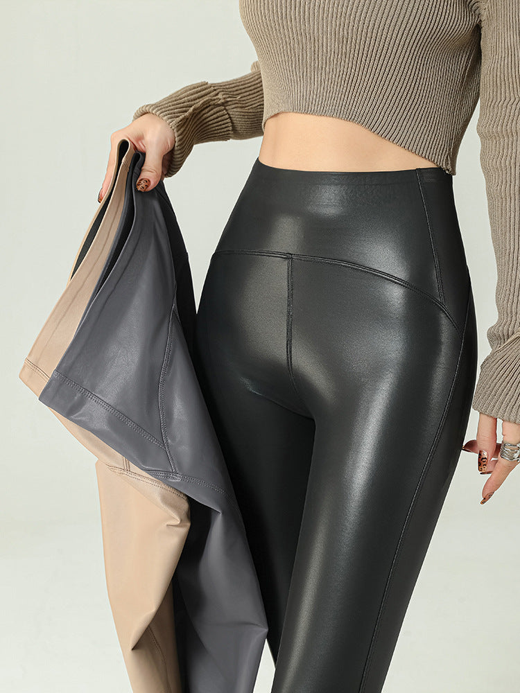 Velvet High-Waisted Barbie Leather Leggings
