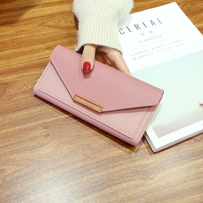 Korean Trendy Long Thin Retro Purse