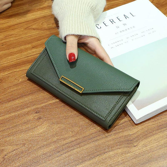 Korean Trendy Long Thin Retro Purse