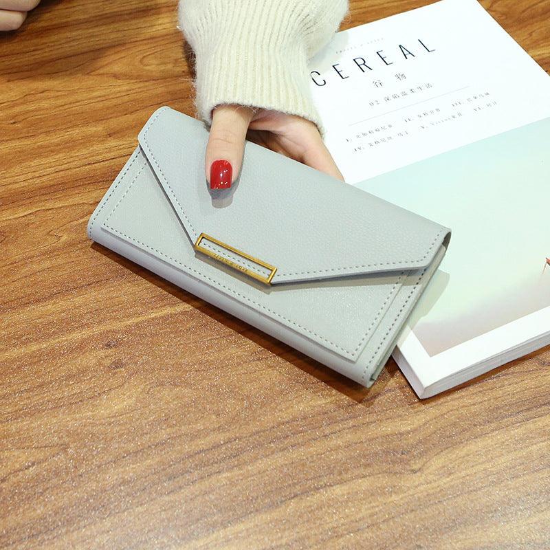 Korean Trendy Long Thin Retro Purse