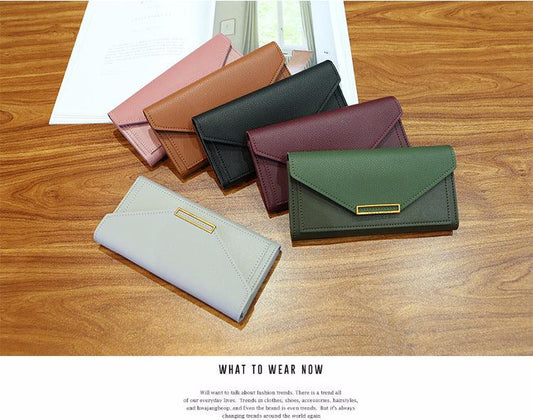 Korean Trendy Long Thin Retro Purse