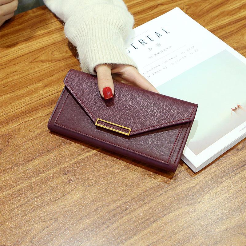 Korean Trendy Long Thin Retro Purse