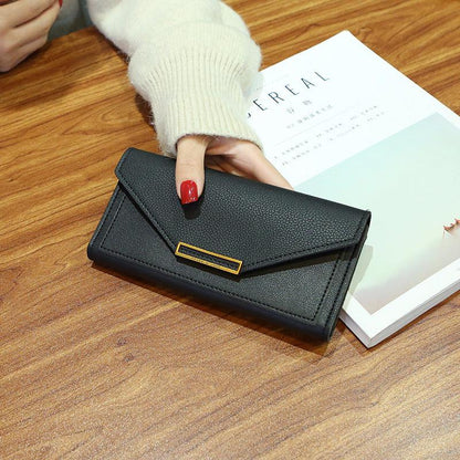 Korean Trendy Long Thin Retro Purse