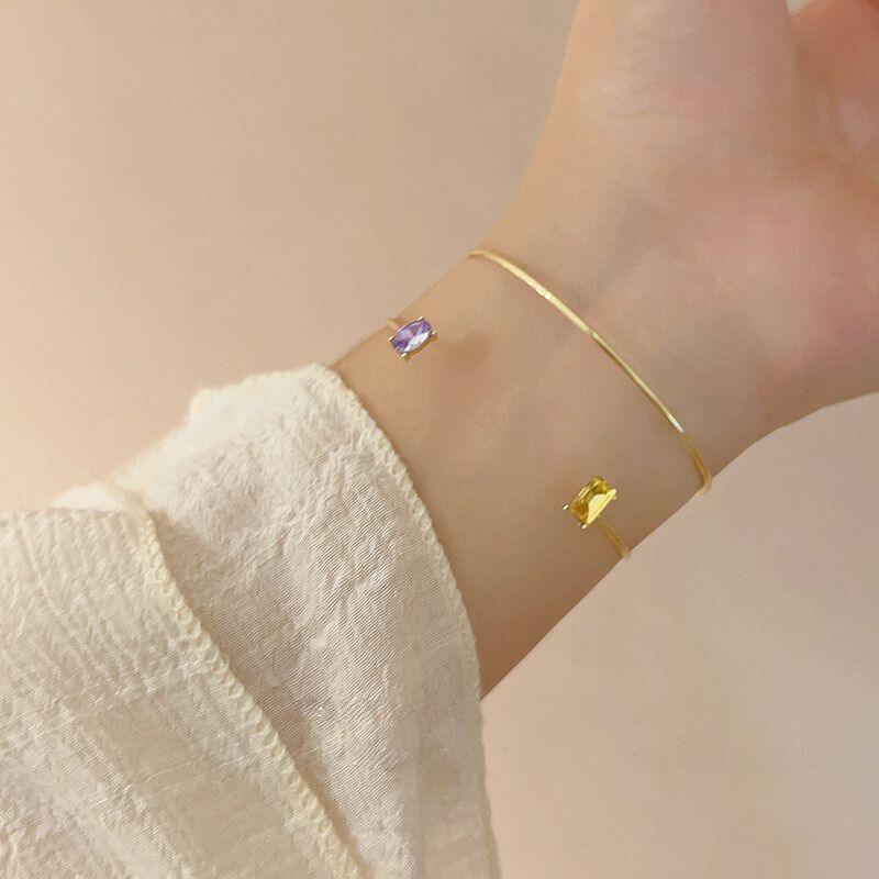 HANJIExquisite Style Gem Zircon Bracelet CollectionAccessoryExquisite Style Gem Zircon Bracelet Collection