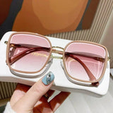 HANJI\Luxury Large Frame Gradient SunglassesAccessoryLuxury Large Frame Gradient Sunglasses