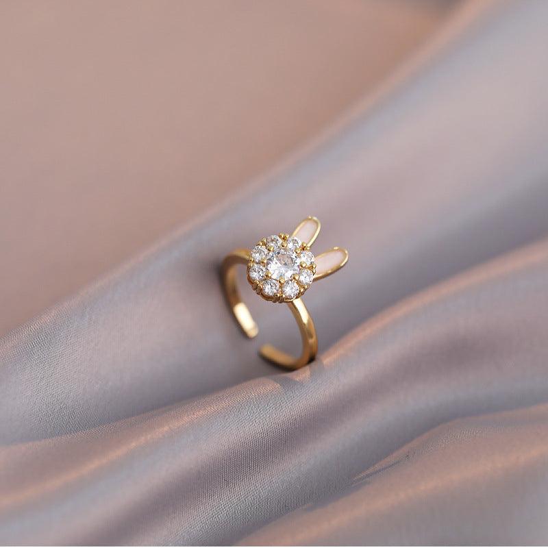 HANJIEuropean Micro Inlaid Zircon Rotating Rings Collection (4)AccessoryEuropean Micro Inlaid Zircon Rotating Rings Collection (4)