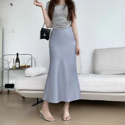 French High-Waisted Slim Hip Mermaid Skirt