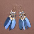 HANJIBohemian Feather EarringsAccessoryBohemian Feather Earrings