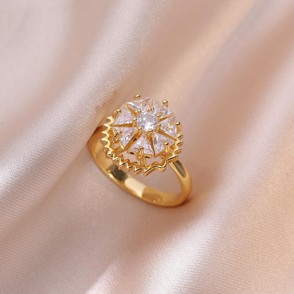 HANJIEuropean Micro Inlaid Zircon Rotating Rings Collection (4)AccessoryEuropean Micro Inlaid Zircon Rotating Rings Collection (4)
