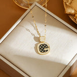 HANJIBlack-Edged Light Luxury High-End NecklaceAccessoryBlack-Edged Light Luxury High-End Necklace