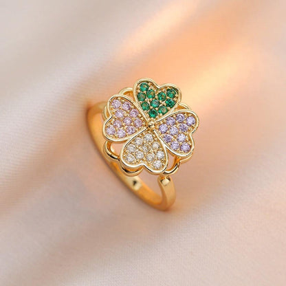 HANJIEuropean Micro Inlaid Zircon Rotating Rings Collection (8)AccessoryEuropean Micro Inlaid Zircon Rotating Rings Collection (8)