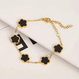 HANJIHigh-End Five-Leaf Flower BraceletAccessoryHigh-End