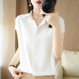 New High-End Short Sleeve Blouse