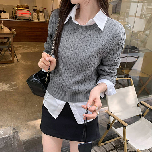 Twist Texture Knitwear Sweater