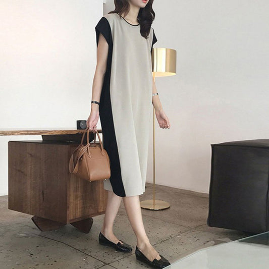 Korean Mid-Length Knitted Light Mature Dress