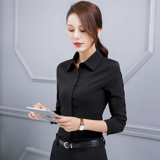 Slim Fit Professional Long-Sleeved Work Shirt