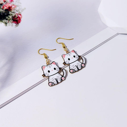 HANJIHot Sale Adorable Cat EarringsAccessoryHot Sale Adorable Cat Earrings