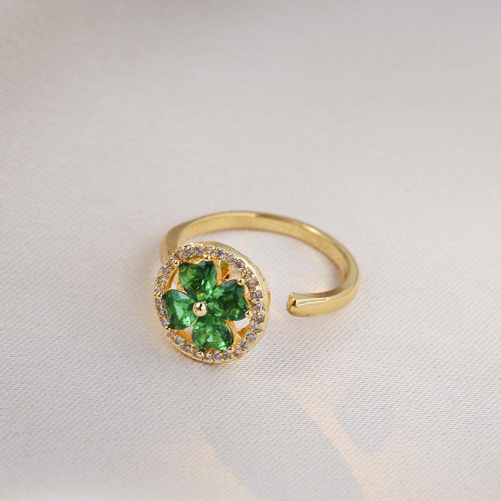 HANJIEuropean Micro Inlaid Zircon Rotating Rings Collection (4)AccessoryEuropean Micro Inlaid Zircon Rotating Rings Collection (4)