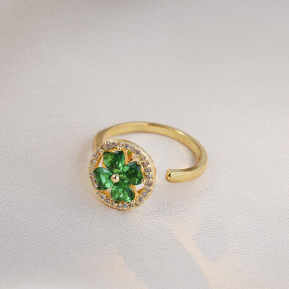 HANJIEuropean Micro Inlaid Zircon Rotating Rings Collection (4)AccessoryEuropean Micro Inlaid Zircon Rotating Rings Collection (4)