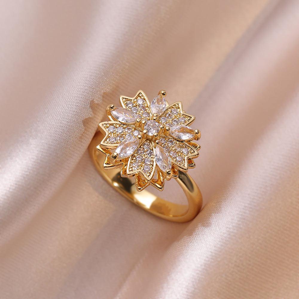 HANJIEuropean Micro Inlaid Zircon Rotating Rings Collection (4)AccessoryEuropean Micro Inlaid Zircon Rotating Rings Collection (4)