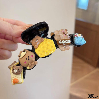 Cute Bean And Biscuit Hairpin Clip Collection (5)