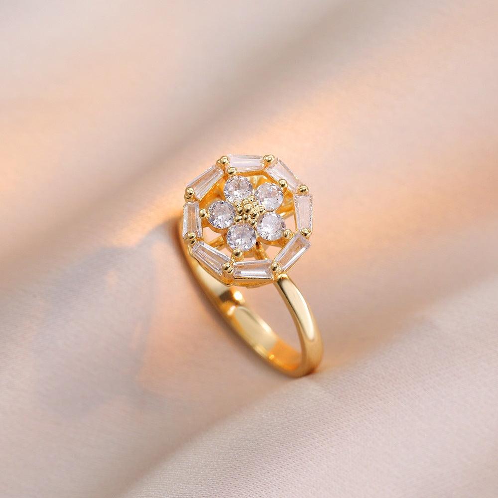 HANJIEuropean Micro Inlaid Zircon Rotating Rings Collection (6)AccessoryEuropean Micro Inlaid Zircon Rotating Rings Collection (6)
