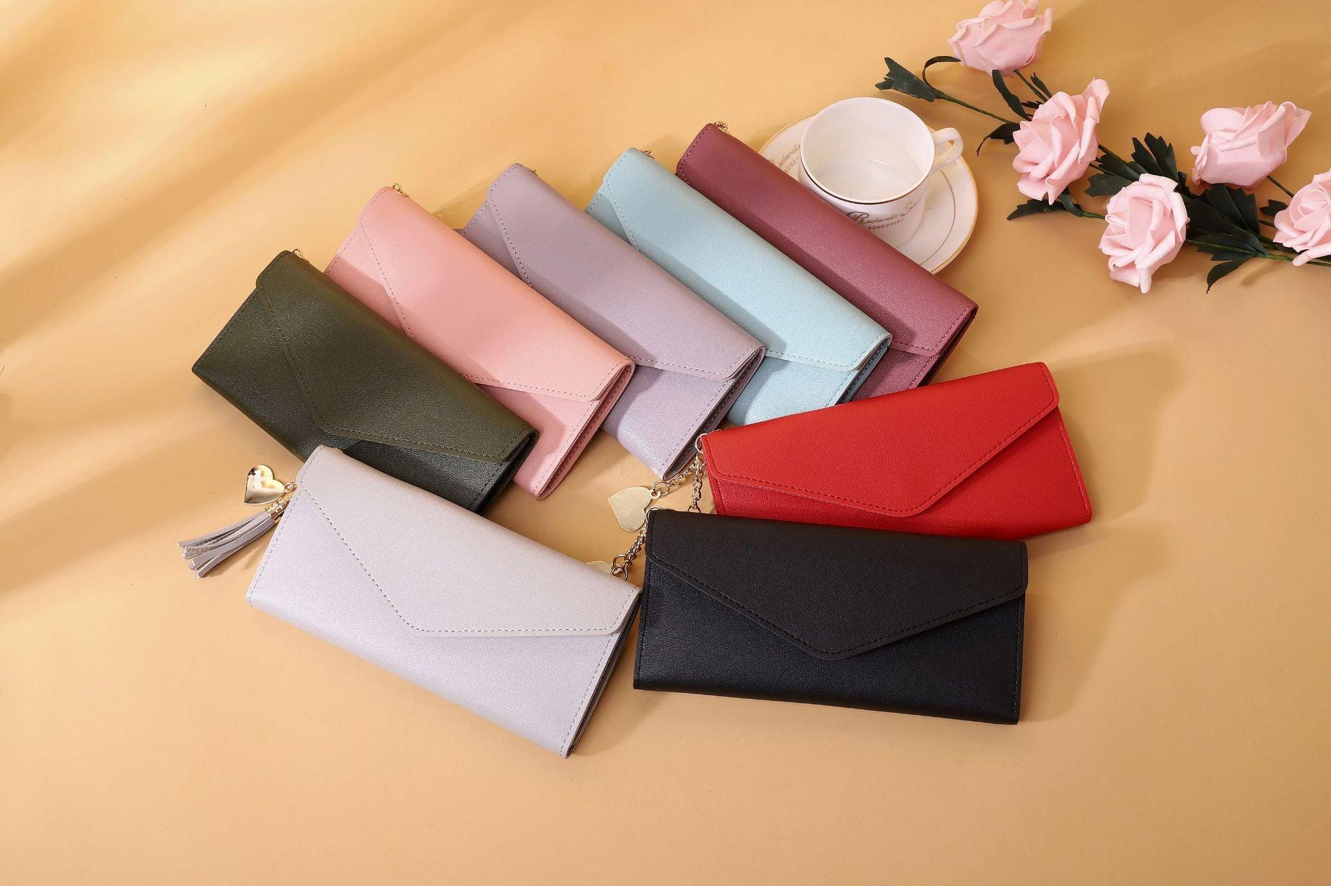New Ladies Tassel Pendant Long Wallet