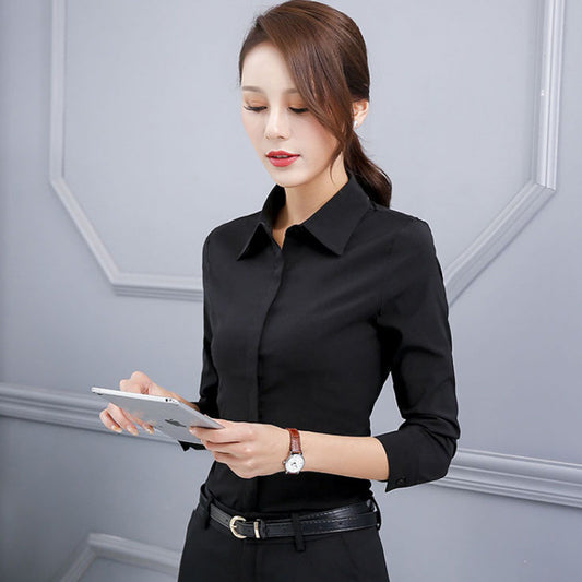 Slim Fit Professional Long-Sleeved Work Shirt