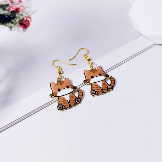 HANJIHot Sale Adorable Cat EarringsAccessoryHot Sale Adorable Cat Earrings