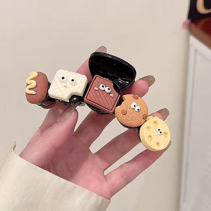 Cute Bean And Biscuit Hairpin Clip Collection (5)