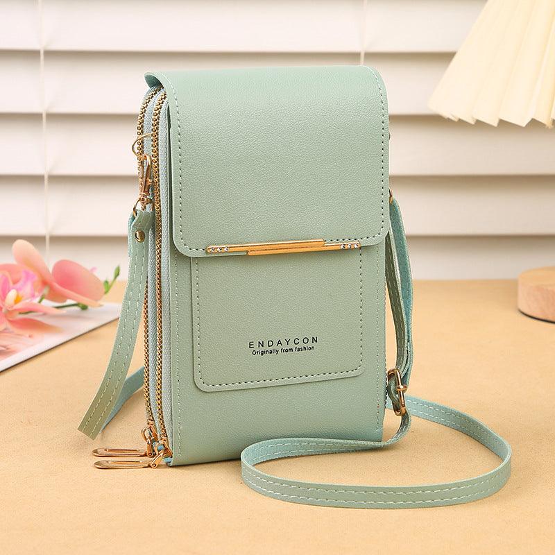Korean Touch Screen Crossbody Vertical  Purse