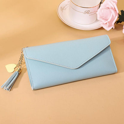 New Ladies Tassel Pendant Long Wallet
