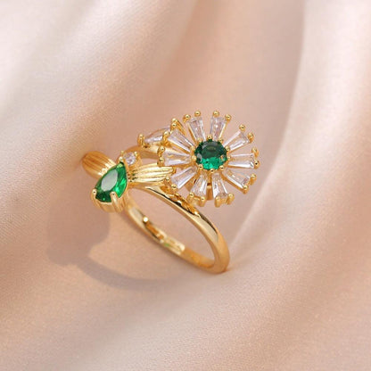 HANJIEuropean Micro Inlaid Zircon Rotating Rings Collection (8)AccessoryEuropean Micro Inlaid Zircon Rotating Rings Collection (8)