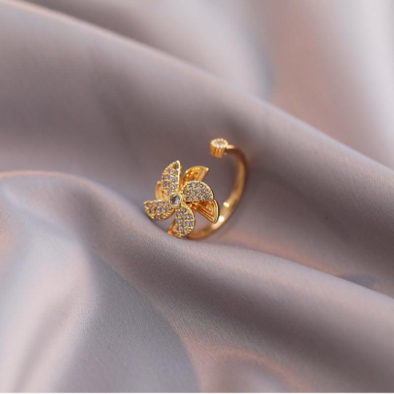 HANJIEuropean Micro Inlaid Zircon Rotating Rings Collection (4)AccessoryEuropean Micro Inlaid Zircon Rotating Rings Collection (4)