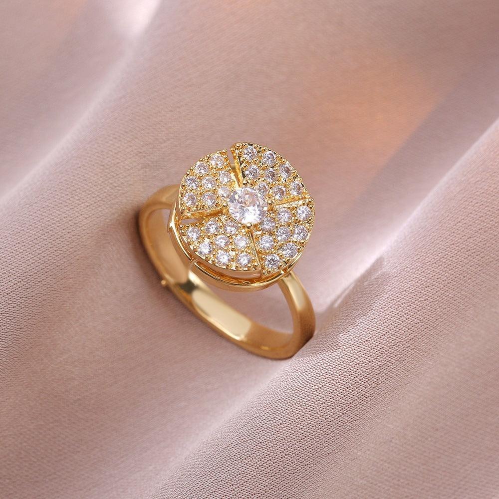 HANJIEuropean Micro Inlaid Zircon Rotating Rings Collection (1)AccessoryEuropean Micro Inlaid Zircon Rotating Rings Collection (1)