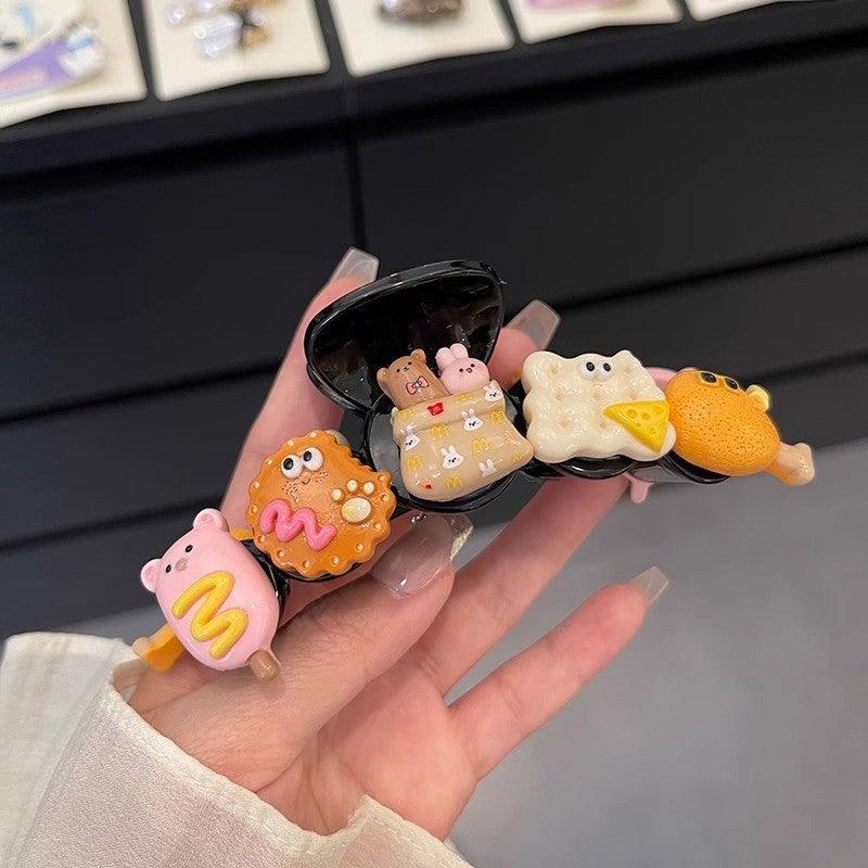 Cute Bean And Biscuit Hairpin Clip Collection (5)