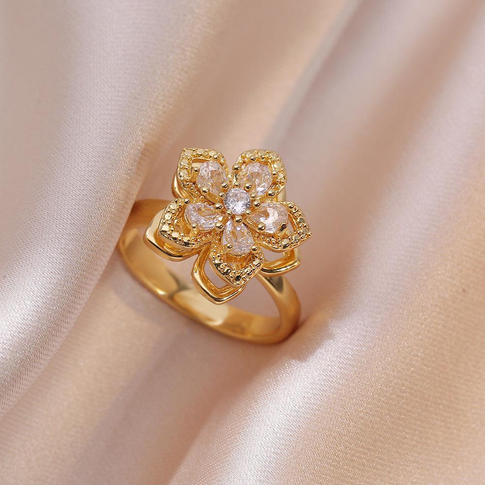 HANJIEuropean Micro Inlaid Zircon Rotating Rings Collection (4)AccessoryEuropean Micro Inlaid Zircon Rotating Rings Collection (4)