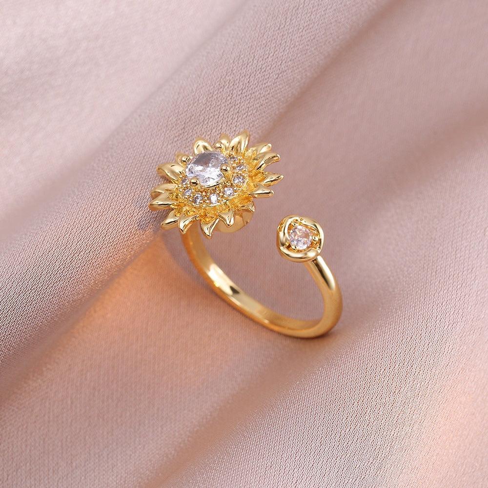 HANJIEuropean Micro Inlaid Zircon Rotating Rings Collection (4)AccessoryEuropean Micro Inlaid Zircon Rotating Rings Collection (4)