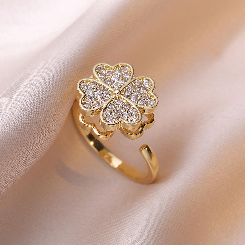HANJIEuropean Micro Inlaid Zircon Rotating Rings Collection (3)AccessoryEuropean Micro Inlaid Zircon Rotating Rings Collection (3)