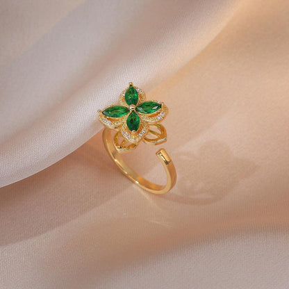 HANJIEuropean Micro Inlaid Zircon Rotating Rings Collection (4)AccessoryEuropean Micro Inlaid Zircon Rotating Rings Collection (4)