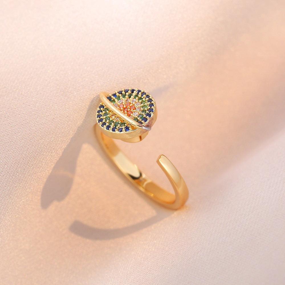 HANJIEuropean Micro Inlaid Zircon Rotating Rings Collection (6)AccessoryEuropean Micro Inlaid Zircon Rotating Rings Collection (6)